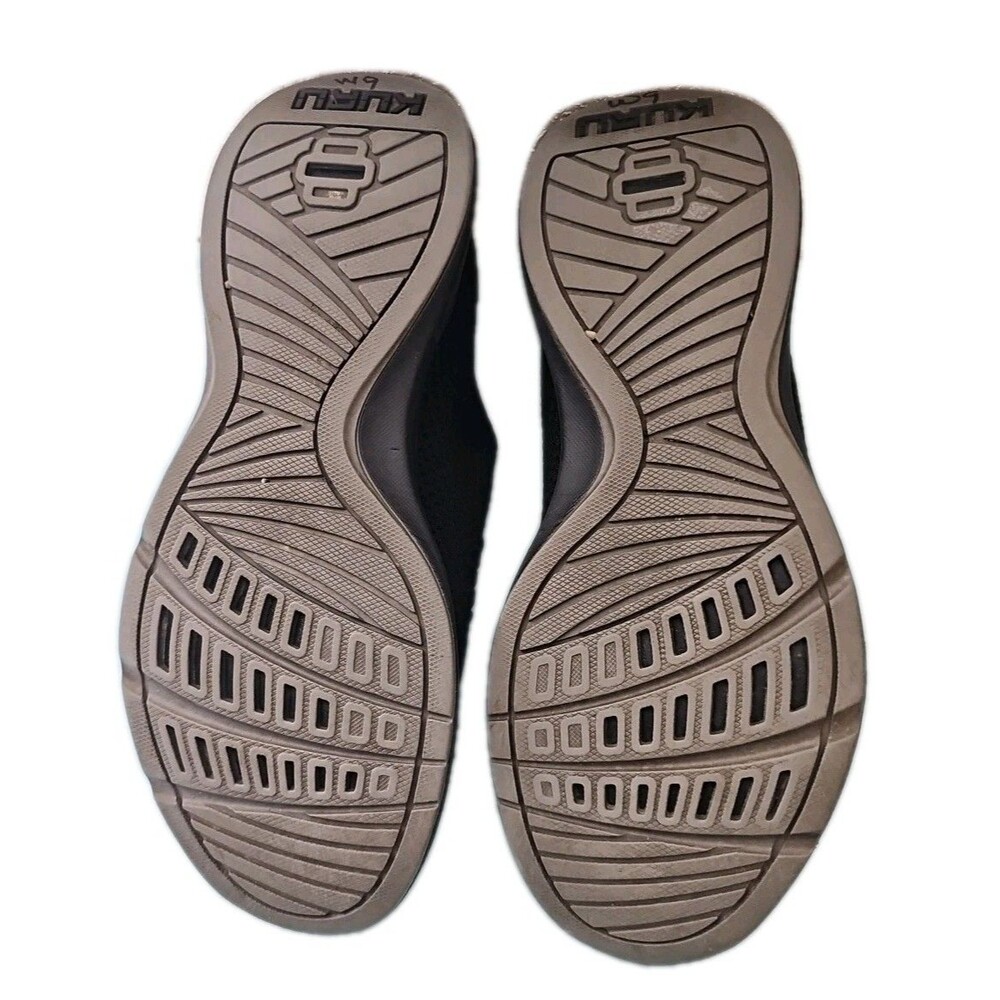 KURU Stride Slip On Mesh Knit Black Comfort Walking Women's Shoes Size 7.5 - Picture 2 of 3